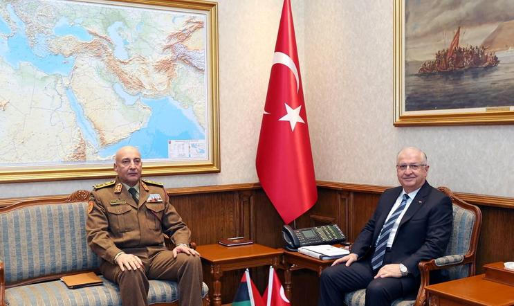 Turkish Defence Minister Yasar Guler meets with Libya's army chief of staff Mohammed Ali Ahmed Al-Haddad in Ankara,