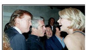 Zveřejněný snímek Donalda Trumpa s Jeffreym Epsteinem.