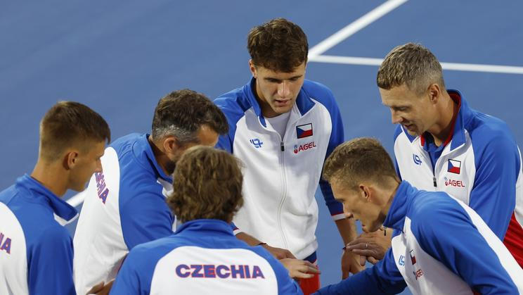 Petr Brunclík, Adam Pavlásek, Jakub Menšík, Tomáš Berdych, Jiří Lehečka, Tomáš Macháč, sportovec, tenista, reprezentant, kapitán