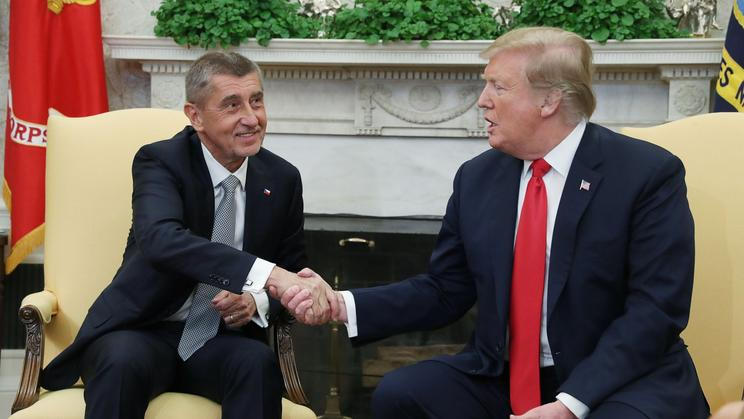 Andrej Babiš a Donald Trump