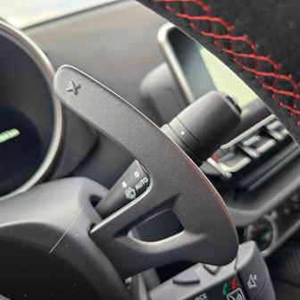 Dvouspojkový automat má i manuální režim s řazením pádly pod volantem.