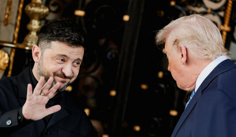 U.S. President Trump meets Ukrainian President Zelenskiy in Florida