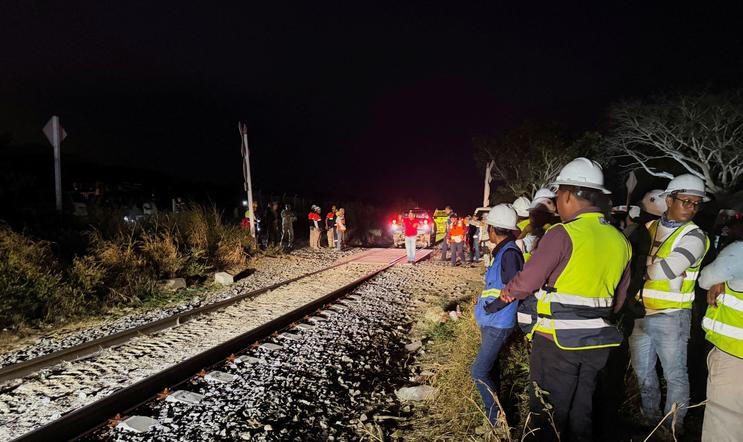 Vlakové neštěstí v Mexiku.