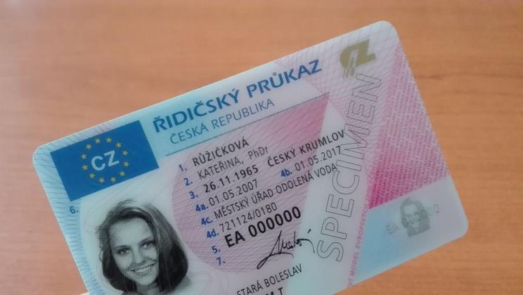 řidičský průkaz 2007