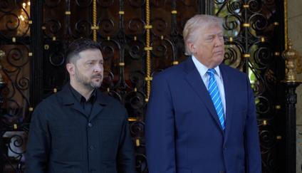 Donald Trump a Volodymyr Zelenskyj po jednání