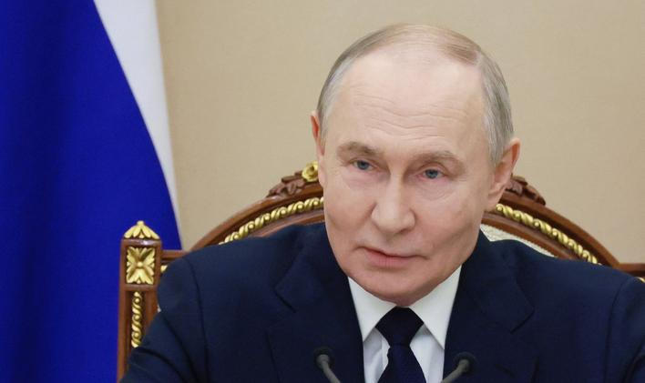 Russian President Putin chairs a meeting in Moscow