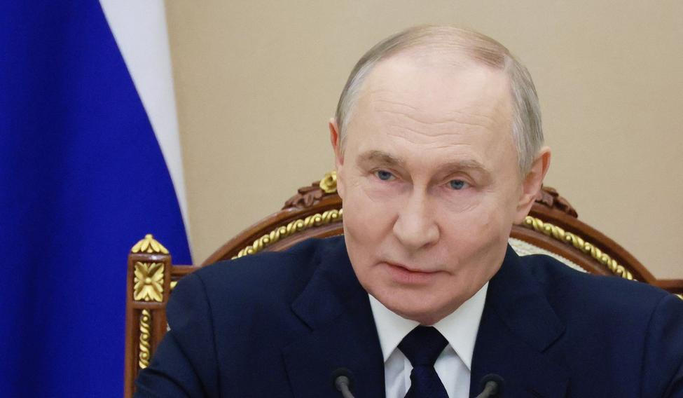 Russian President Putin chairs a meeting in Moscow