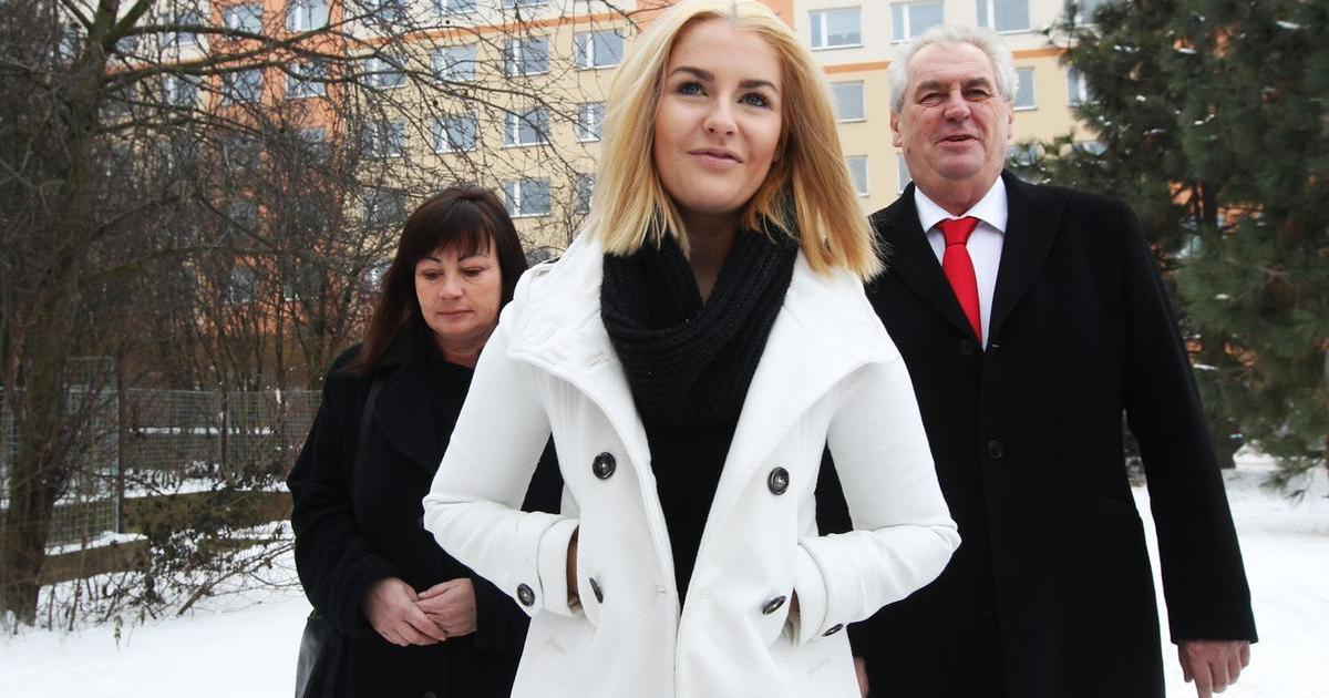 Kateřina Zemanová s rodiči