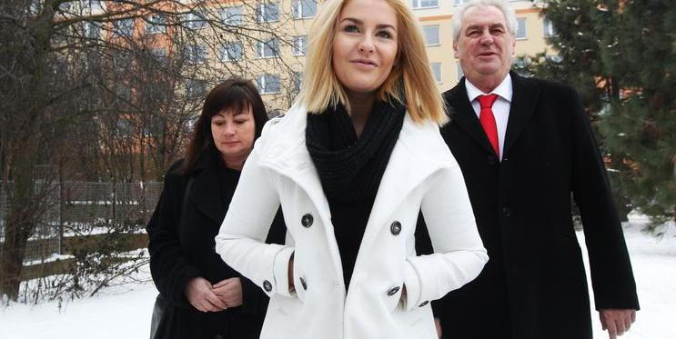 Kateřina Zemanová s rodiči