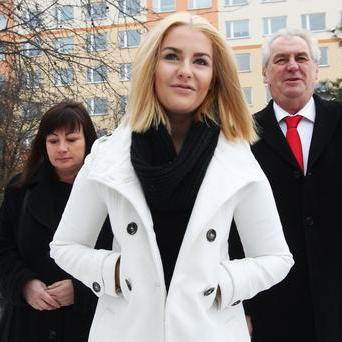 Kateřina Zemanová s rodiči