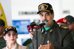 Venezuela’s Maduro attends military event in La Guaira