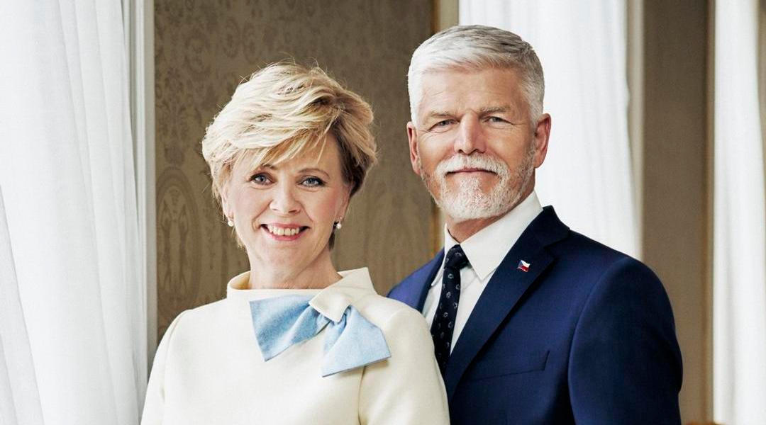 Prezident České republiky Petr Pavel s manželkou Evou Pavlovou.