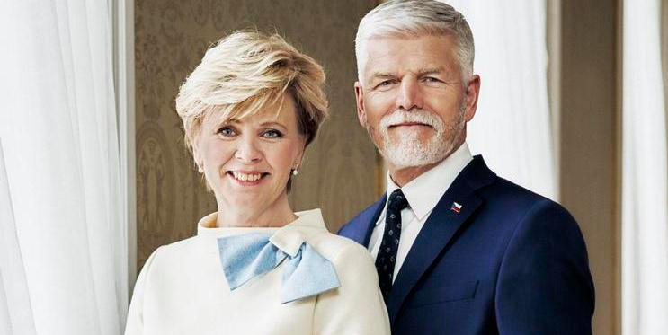 Prezident České republiky Petr Pavel s manželkou Evou Pavlovou.