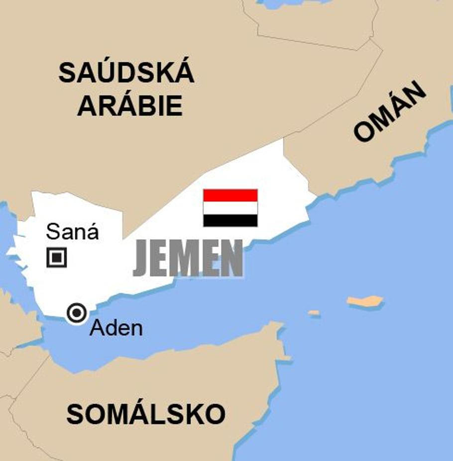Jemen - mapa