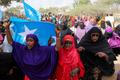 Demonstrace v Mogadišu proti izraelskému uznání Somalilandu jako samostatného státu.