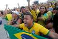 fanoušci, radost, Brazil Soccer WCup