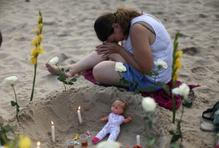 Believers of Afro-Brazilian religions pay tribute to Yemanja