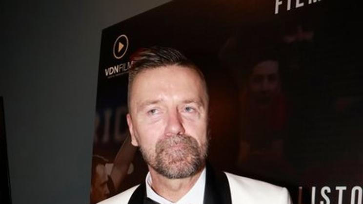 Tomáš Řepka na premiéře filmu Hříšník