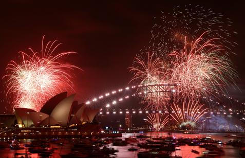 Oslavy příchodu Nového roku 2026 v Sydney