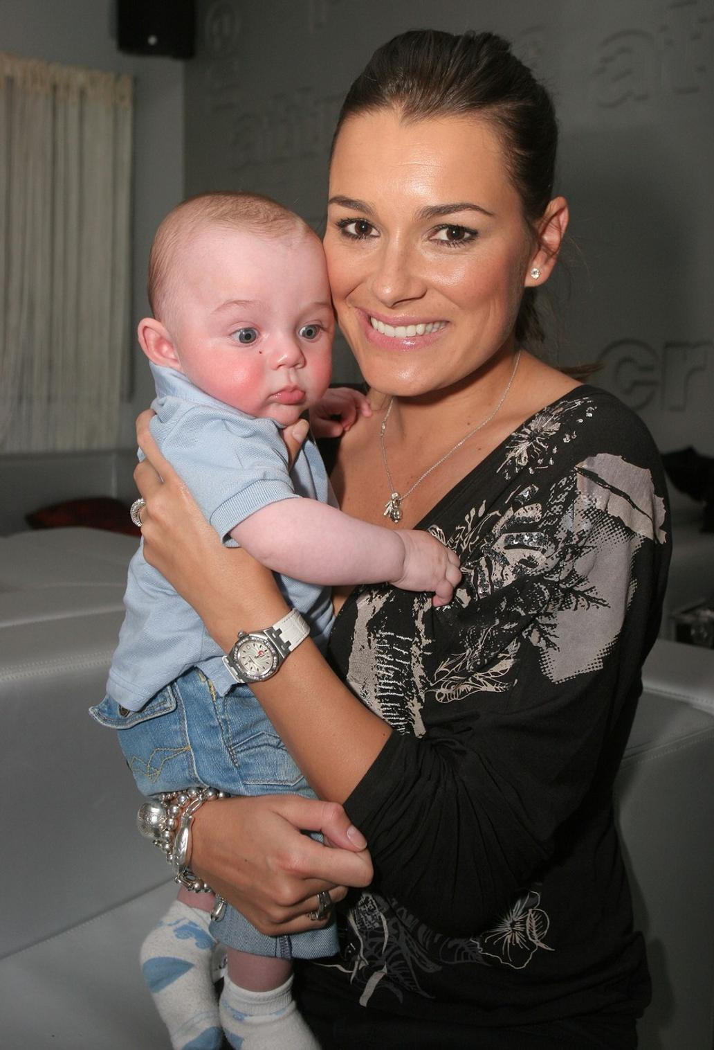 Alena Šeredová se synem Louisem Thomasem Buffonem