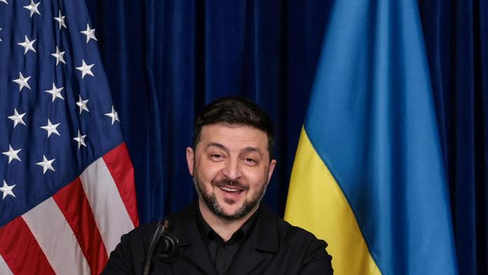 U.S. President Trump meets Ukrainian President Zelenskiy in Florida