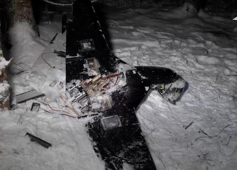 FILE PHOTO: Russian Defence ministry shows a downed drone following an alleged drone attack on Putin's residence