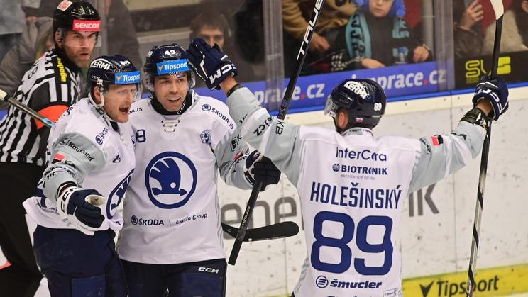 hráči HC Škoda Plzeň, hokejisté, sportovci, radost