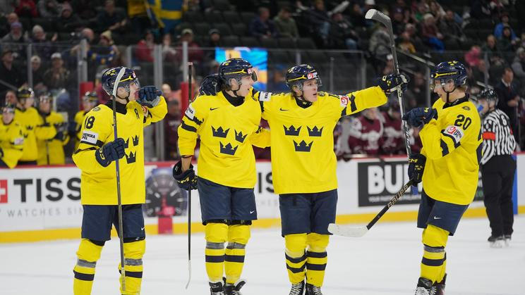 World Juniors Sweden Latvia Hockey