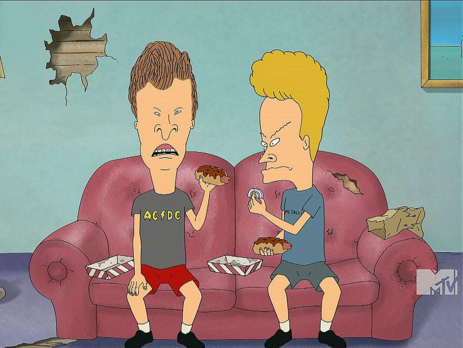 Americký animovaný sitcom s názvem Beavis a Butt-Head pro MTV vytvořil Mike Judge. 