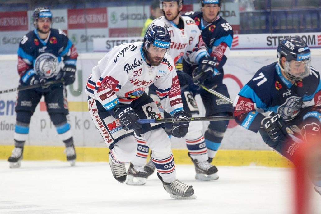 Michal Poletín v dresu Vítkovic v sezoně 2018/19