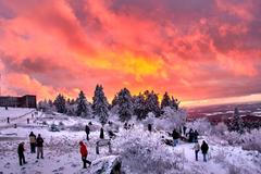 Evropa v zimním hávu: sníh, zpoždění a fotky, které stojí za to