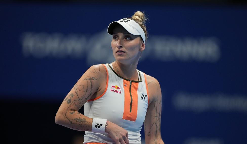 Marketa Vondrousova (CZE) vs Karolina Muchova (CZE), Singles Day 1 Toray Pan Pacific Open Tennis WTA 500,, Ariake Colosseum, Tokyo, Japan - 20 Oct 2025