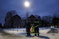 Blackout following a suspected arson attack at power plant Lichterfelde, in Berlin