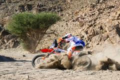Yanbu, Arabie Saoudite. 03rd Jan, 2026. 72 BROZ Jiri (cze), BAS World KTM Team, Honda, Rallye 2, FIM W2RC, action during the Prologue of the Dakar 2026, on January 3, 2026 around Yanbu, Saudi Arabia - Photo Frederic LE FLOC'H/DPPI Credit: DPPI Media/Alamy