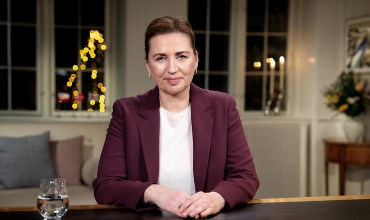 Denmark's Prime Minister Mette Frederiksen delivers New Year's speech at Marienborg