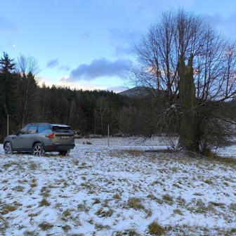 Dacia Bigster v zimním terénu