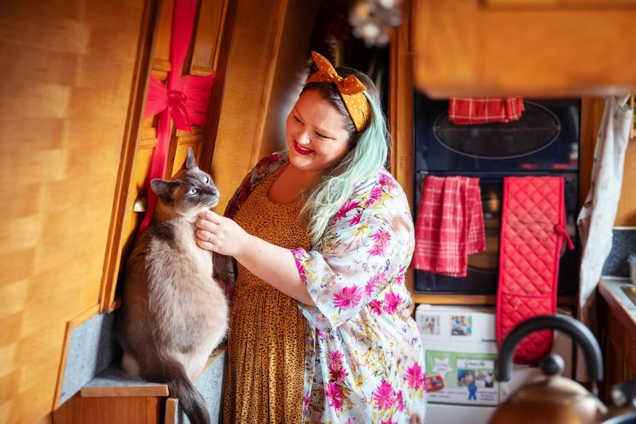 'We live on a 57ft narrowboat to save on rent and bills – we have to move every TWO weeks, but it's worth it'