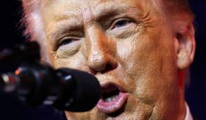 U.S. President Donald Trump addresses House Republicans at the Kennedy Center in Washington