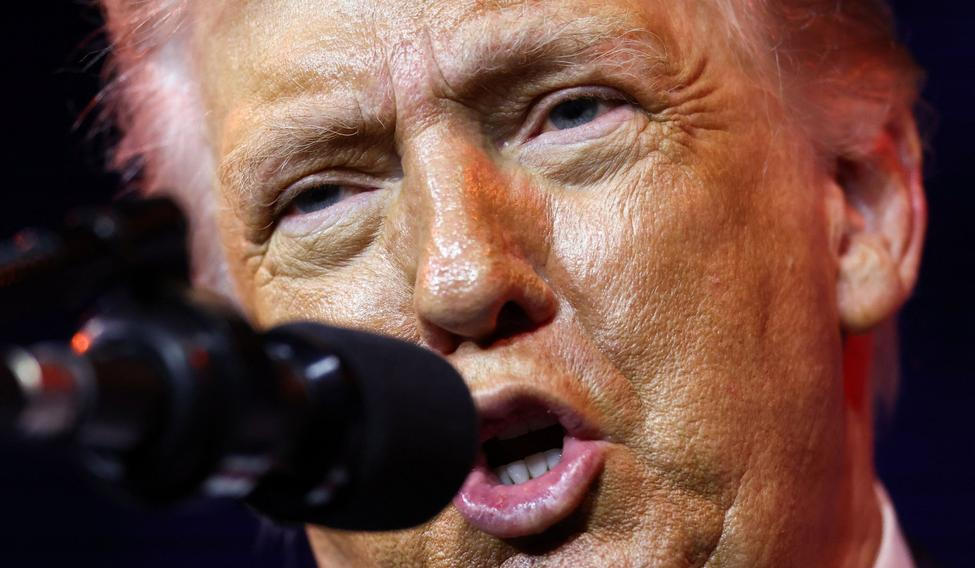 U.S. President Donald Trump addresses House Republicans at the Kennedy Center in Washington