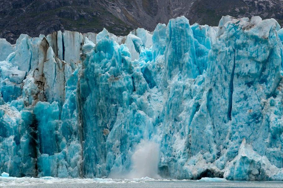 Ledovec, Aljaška, tání ledovců Ledovec, Aljaška, tání ledovců