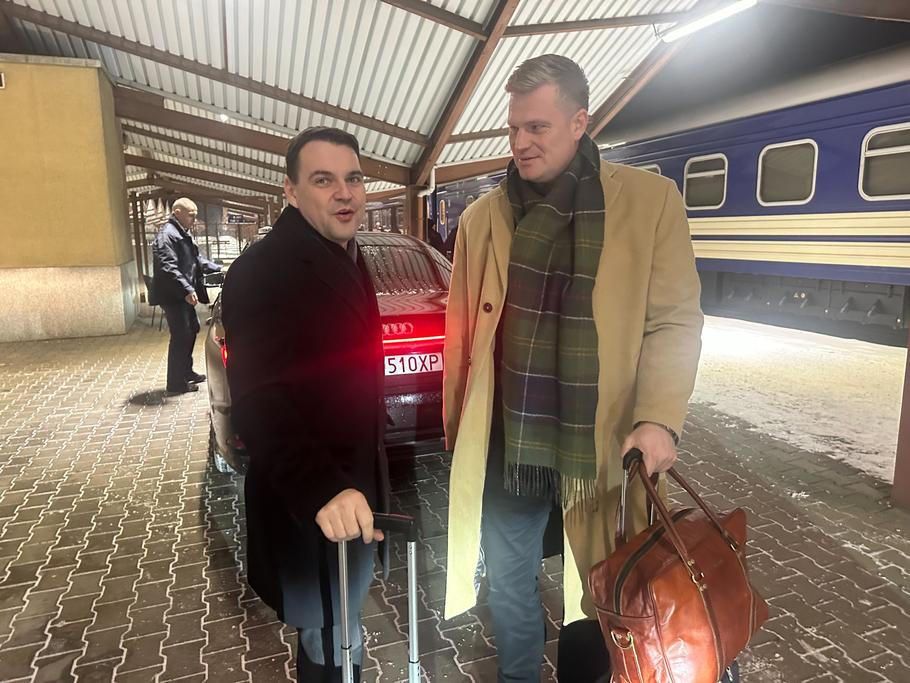 Cesta Petra Macinky a Filipa Turka na Ukrajinu.