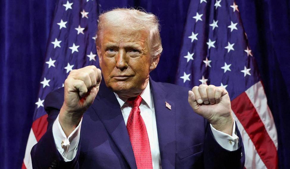 FILE PHOTO: U.S. President Donald Trump addresses House Republicans at the Kennedy Center in Washington