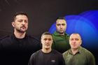 Volodymyr Zelenskyj, Mychajlo Fedorov, Kyrylo Budanov a Vasyl Maljuk.