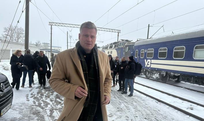 Filip Turek se cesty na Ukrajinu zúčastnil coby zástupce sněmovního zahraničního výboru.