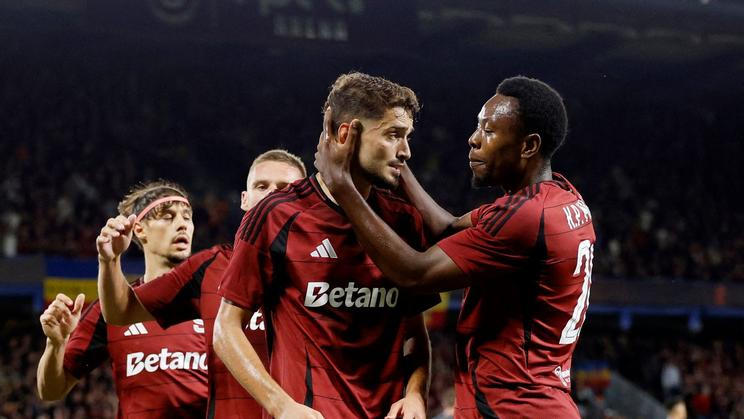 Radost fotbalistů Sparty