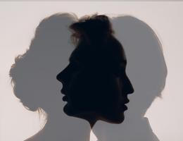 Love,Of,Couple,Young,Man,And,Woman,Multiple,Exposure,Silhouettes