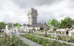 Součástí projektu bude také revitalizace celého areálu na nový veřejný prostor s vodními prvky a ukázkami různých forem vody v městském i přírodním prostředí. 