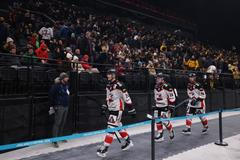 Hráči italského Kalternu při testování olympijské haly Santa Giulia