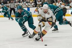 Golden Knights Sharks Hockey