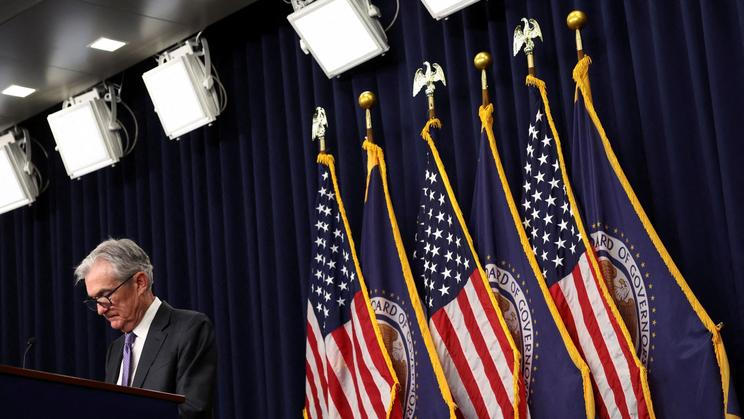 FILE PHOTO: U.S. Federal Reserve Chair Powell holds a press conference, at the U.S. Federal Reserve in Washington